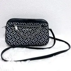 【極美品】MICHAEL KORS ショルダーバッグ ナイロン レザー ブラック