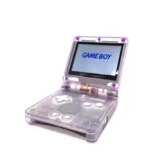 ゲームボーイアドバンスSP V5 IPS液晶 クリアパープル