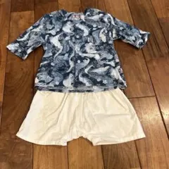 炎祭 鯉口シャツ 上下セット 龍柄 JMサイズ