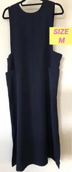 【未使用に近い】レディース　ジャンパースカート　ネイビー　M