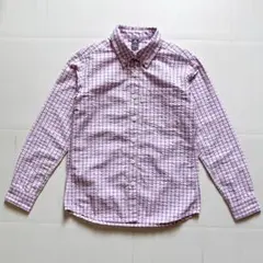 【美品】mont-bell レディース　シアサッカー　ボタンダウンシャツ　S