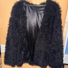 ブラックファーコート Mサイズ