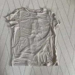 ベージュ 授乳パジャマ　半袖