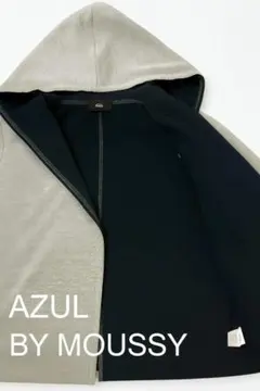 ★新品★ AZUL BY MOUSSY 長袖パーカー M〜Lサイズ ネイビーのサムネイル