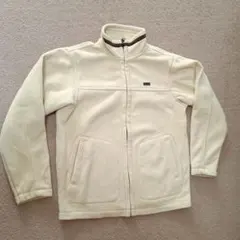 FIRST DOWN フリースジャケット M クリーム