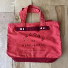 マークバイマークジェイコブス 赤 レッド キャンバストートバッグのサムネイル