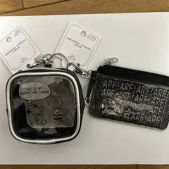 タグ付き　USJ スヌーピー キーチェーン（ポーチ）チケットホルダー 2個セット