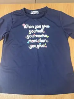 kaepa メッセージプリントTシャツ ネイビー