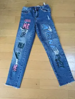 ZARA　ザラ　パンツ　used加工　140