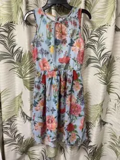 H&M 花柄ノースリーブワンピース 10-11Y