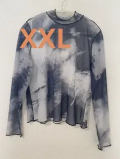シアーシャツ　XXL タイダイ柄　重ね着に