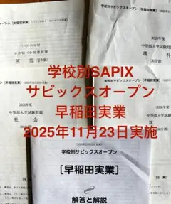 2025年最新】学校別サピックスオープン早稲田の人気アイテム - メルカリ