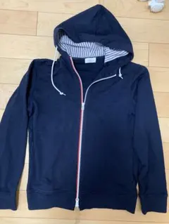 JUNRED ジップアップパーカー ネイビー Sサイズ