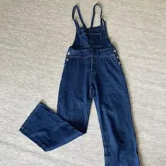 ナイスクラップ　デニムサロペット　オーバーオール　インディゴブルー　Fサイズ