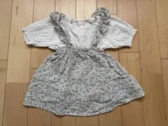 ベビー トップス スカート ジャンパースカート キッズ 花柄 セット売り