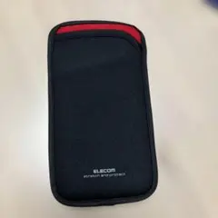 ELECOM スマートフォン用ポーチ ブラック　iPhone 16サイズ