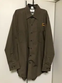 UPS ワークシャツ　ブラウン　企業物　超美品