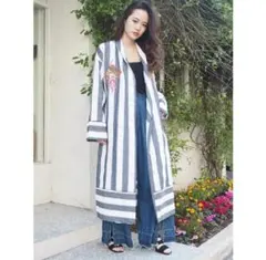 美品＊MURUA flower刺繍ガウン