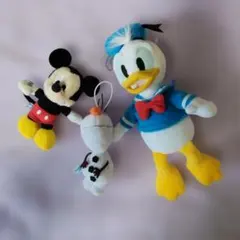 ミッキー・ドナルド・オラフ ぬいぐるみセット