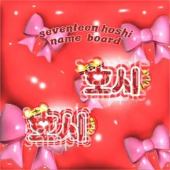 seventeen ホシ　ネームボード