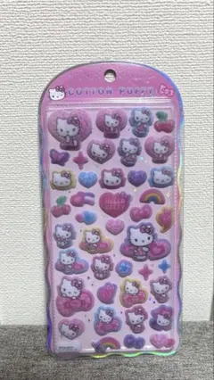 正規品　コットンパフィーシール　サンリオ　キティ　ハローキティ　シール