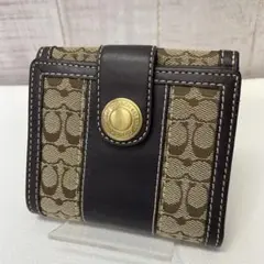 y*m様 Coach 二つ折り財布 ブラウン/ベージュ