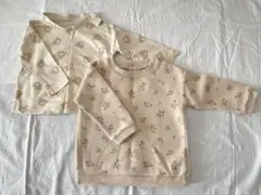 西松屋　長袖　薄手と裏起毛　2枚セット　70〜80cm