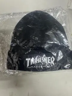 THRASHER MAGAZINE ニット帽 黒