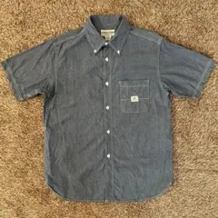 SASSAFRAS ササフラス　半袖シャンブレーシャツ　ボタンダウン