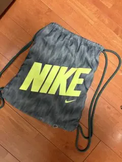 y2k NIKE ナップサック 巾着 緑　蛍光イエロー