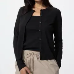 UNIQLO 포인테일 가디건 블랙 S 사이즈