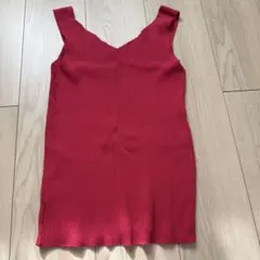 SLOBE IENA ピンク　リブタンクトップのサムネイル