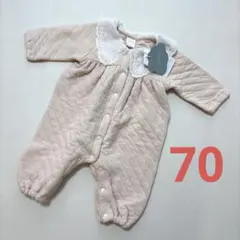 【新品未使用】futafuta フタフタ キルトロンパース 襟付き 70サイズ