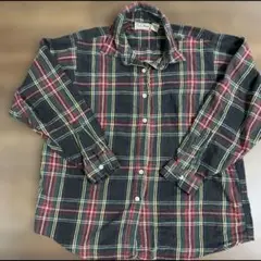 ④ L.L.BEAN 80s エルエルビーン 米国製 長袖 チェックシャツ