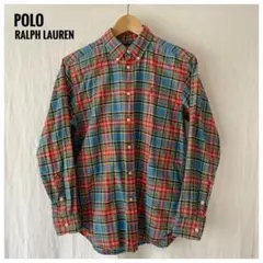 美品Polo Ralph Laurenポロラルフローレン長袖チェック柄 メンズL