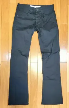 ブラック コーティングフレアデニムパンツ swag archive - メルカリ