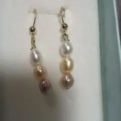 ピアス淡水パール