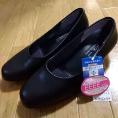 新品未使用　横幅広めパンプス　22.5cm4E