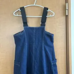 ジャンパースカート　デニム　キャミワンピ