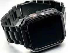 Apple Watch ブラックBT1　TPUケース　ステンレスバンド　キラキラ