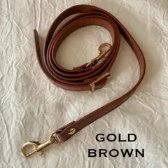 ショルダーストラップ 【金具ゴールド / ブラウン】バッグ 紐 スマホ