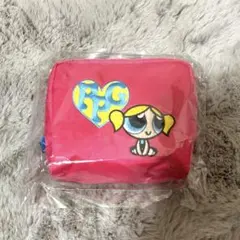 新品★ パワーパフガールズ 刺繍ポーチ バブルス ピンク コスメポーチ