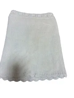 snidel ホワイト 夏ニットミニスカート　春夏　タイトスカート