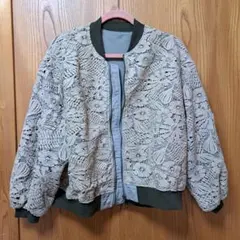 Risleyリズレー2way異素材レースブルゾン - メルカリ