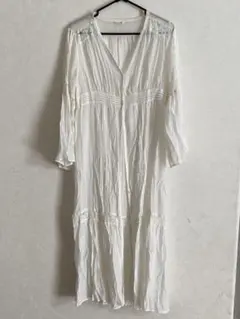 美品⭐︎Avan Lily ホワイト シャツワンピース 長袖