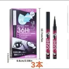 36H 耐水 顔料ライナー アイライナー 3本セット