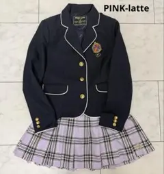 PINK-latte ピンクラテ　卒服　スーツ　チェックスカート　ブレザー　女子