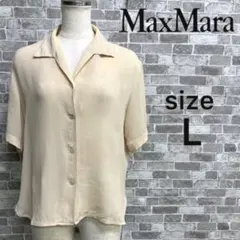 MaxMara puro lino リネン 長袖 シャツ 白 - メルカリ