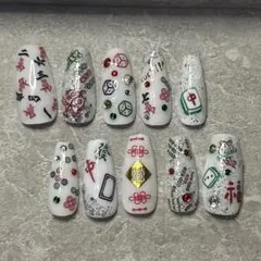 麻雀　ネイルチップのサムネイル