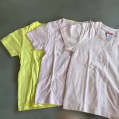 United Athle Tシャツ 3枚セット 100cm イエロー ピンクのサムネイル